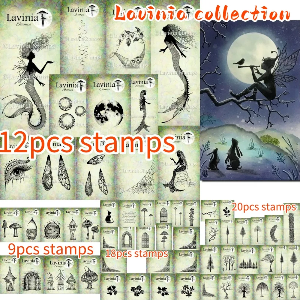2025 Lavinia collection eye clear silicone stamps for DIY scrapbooking craft supplies stamp photo album card making