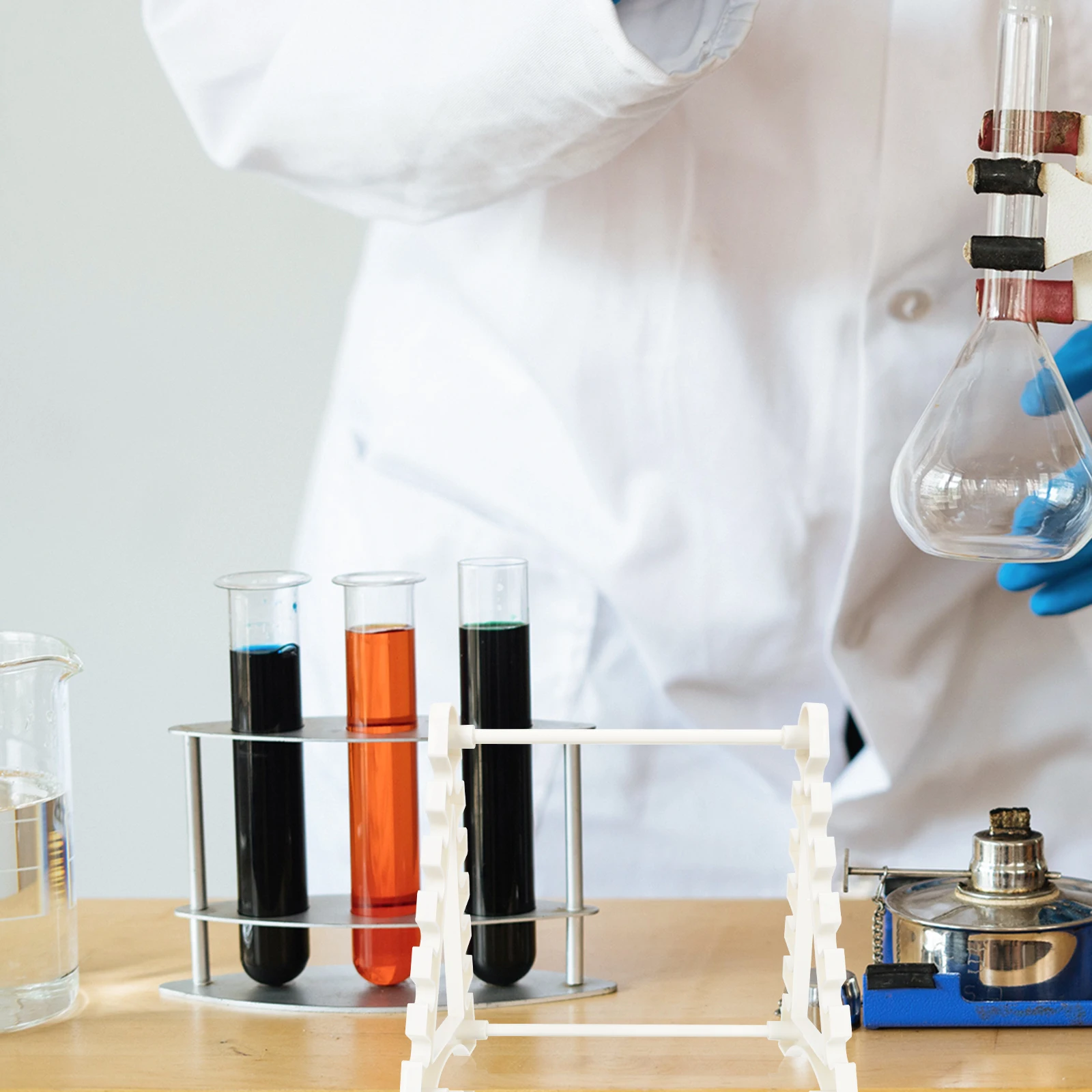

Multi function Test Tube Rack Pipette Holder Thermometer St Multi layer Plastic Lab Equipment Storage Solution