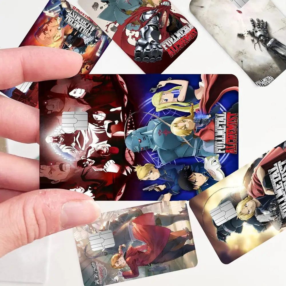 Anime Fullmetal Alchemist Classic Vintage Anime Sticker Film Skin Cover für Kreditkarte Debit Bankkarte Front