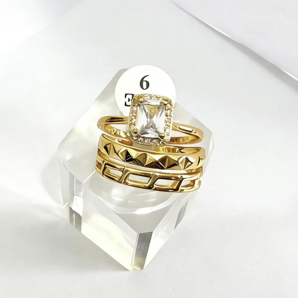 LUIZADA Vintage Türkische Fingerringe Frauen Runde Kristall Caesar Ring Gold Farbe Ethnische Hochzeit Schmuck Ring – Detail 30