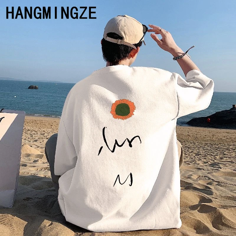 

New Short Sleeved Cotton T Shirt Men Fashion Brand Versatile Simple Print T-shirt Design Loose Summer Tees Oversized Quality Top