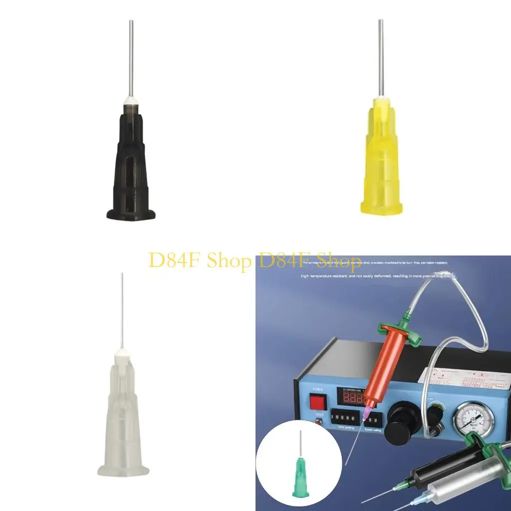 D84F 50Pcs Industrial Bluntly Tip Needle 14/15/16/18/19/20/21/22/23/24/25/26/27/28/30G