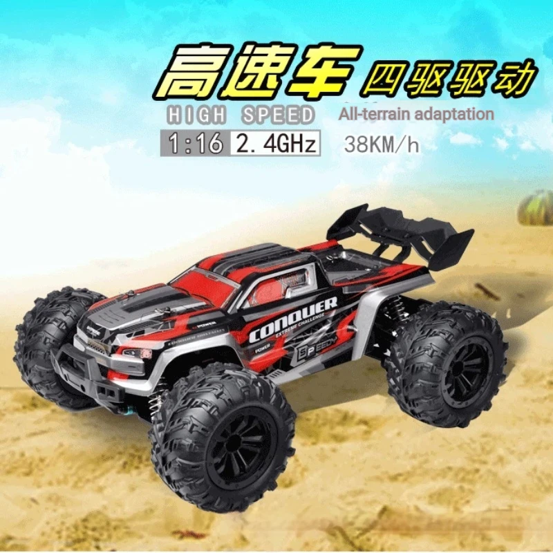 1/16‑Scale 4‑Wheel‑Drive Brushless Rc Off‑Road Monster Truck,70km/H High‑Speed Drift Remote‑Control Hobby Toy Equipped With Led