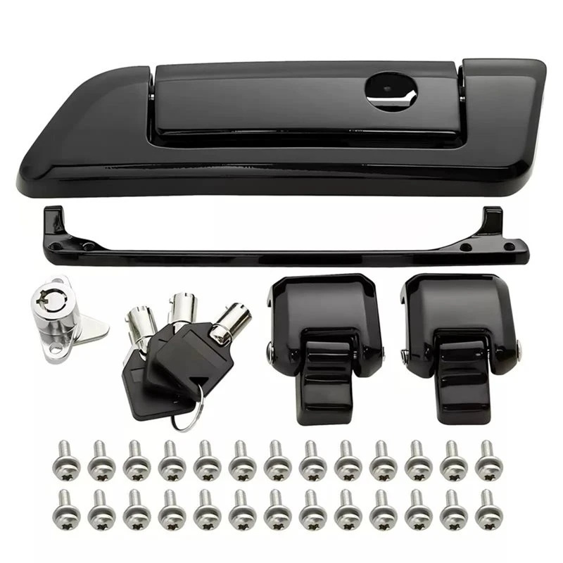 Lock Key Set Motorcycle Parts For Touring Road King Street Glide 14-25 Tour Pack Trunk Latch Hinges