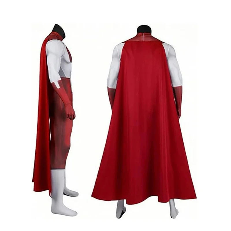 Mortal Kombat-Cosplay invincible Omni-Nolan Grayson, mono con capa, disfraz Zentai para hombre y adulto, accesorios para fiesta de Halloween 5f