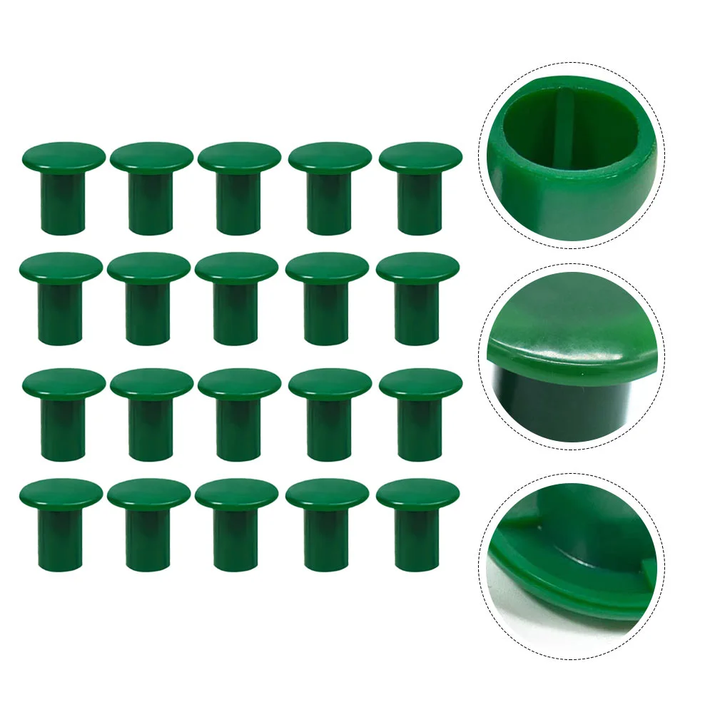 

50 Pcs Garden Bamboo Pole Set Cane Sleeve Covers Outdoor Tips Cap Plastic Caps Corner Baby