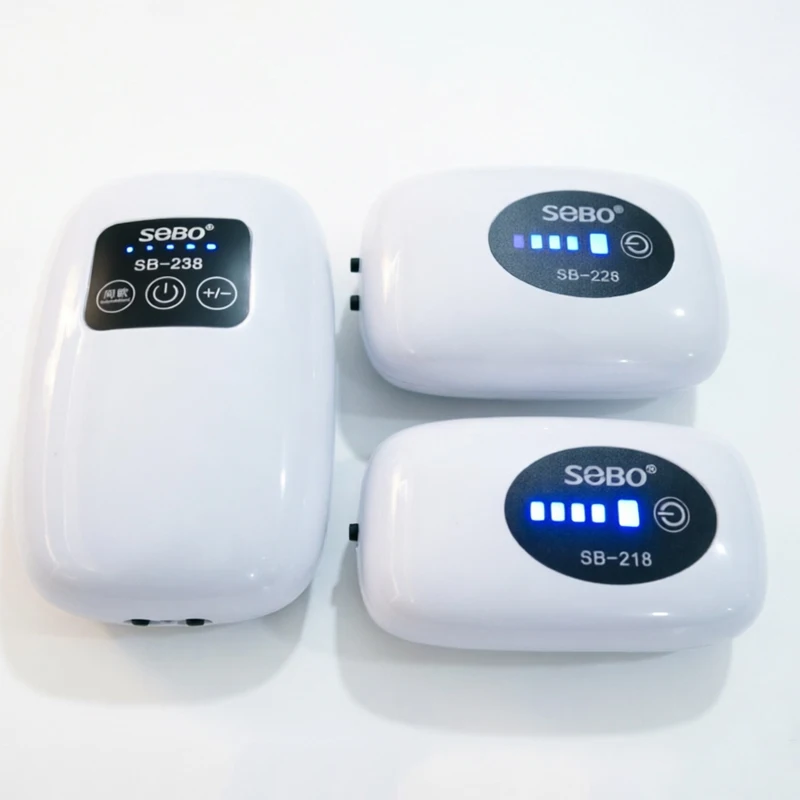Aquarium Fish Tank Oxygen Air Pump Compressor Charging Silent USB with Battery Portable Fishing Oxygenator Outdoor