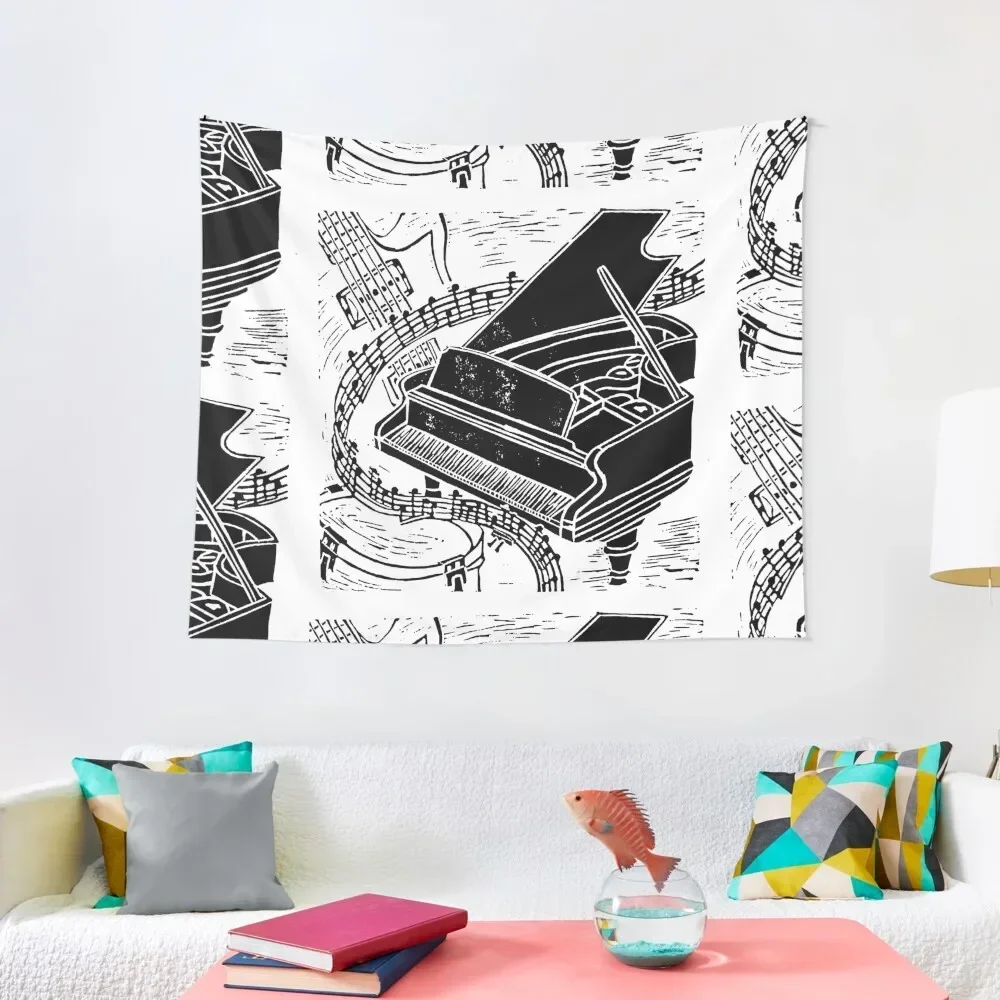 

Grand Piano Tapestry Decorative Wall Murals Room Decor For Girls For Bedroom Tapestry