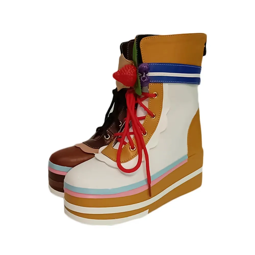 Gioco Umamusume Pretty Derby Hishi Akebono Scarpe Cosplay Stivali Anime Halloween Festa di Natale Donne adulte Uomini Costume Puntelli