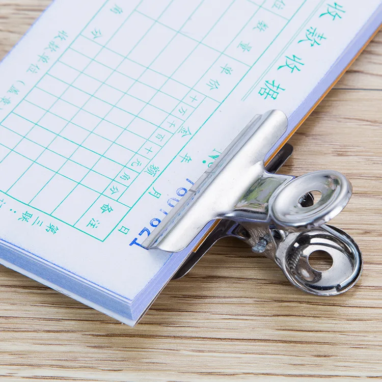 10pcs 38mm Metal Bulldog Grip Clips Food Bag File Ticket Binder Photo Money Organizer Kitchen Office Supply DH49