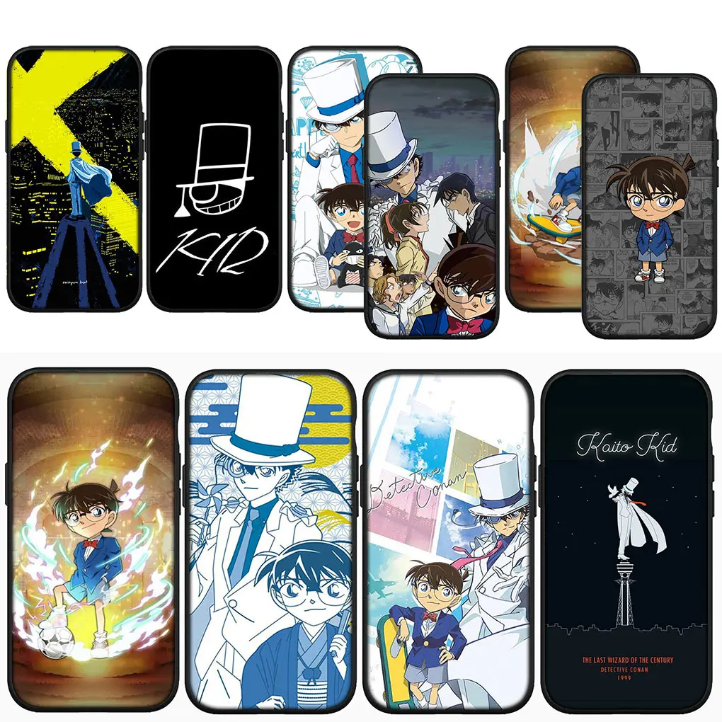 Detective Conan Casing Phone Cover for Apple iPhone 16 15 14 13 12 11 Pro Max 6 6S Plus + SE 15+ 16+ Soft Case