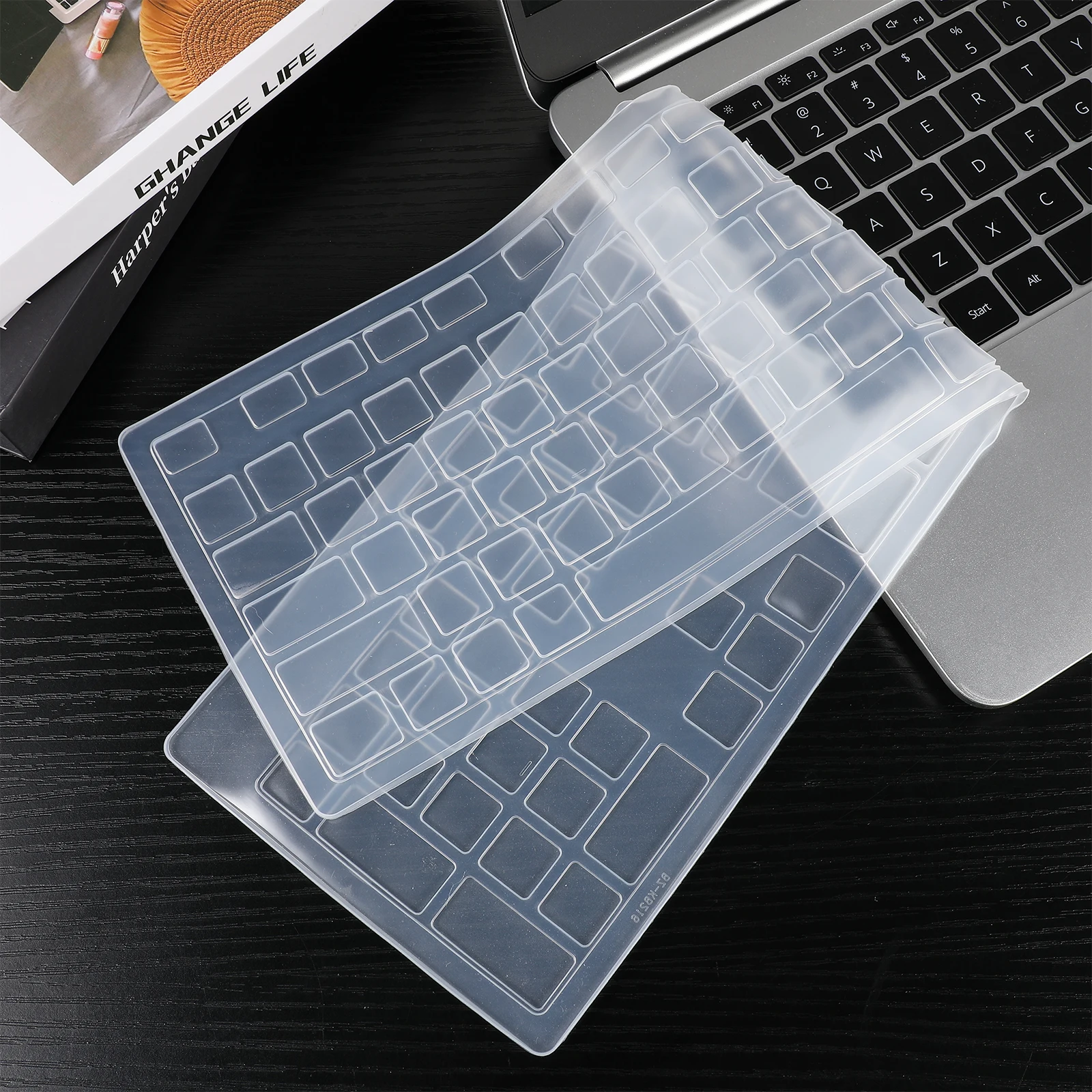 

Silicone Keyboard Cover Transparent Ultra Thin Waterproof Keyboard Protector Film Skin Compatible Laptop Easy Clean