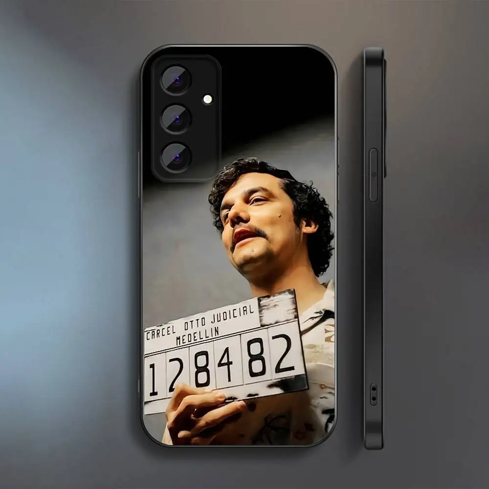 حافظة هاتف Plata O Plomo Narcos Pablo Escobar لهاتف سامسونج S 25,24,23,22,30,21,10,9,Ultra,Plus,Lite,FE,4,5G حافظة سوداء ناعمة