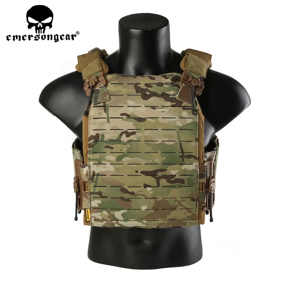 EMERSONGEAR kamizelka taktyczna Lasercut Plate Carrier ROC Quick Release polowanie Cummerbund Aussault Airsoft Paintball strzelanie EM7408