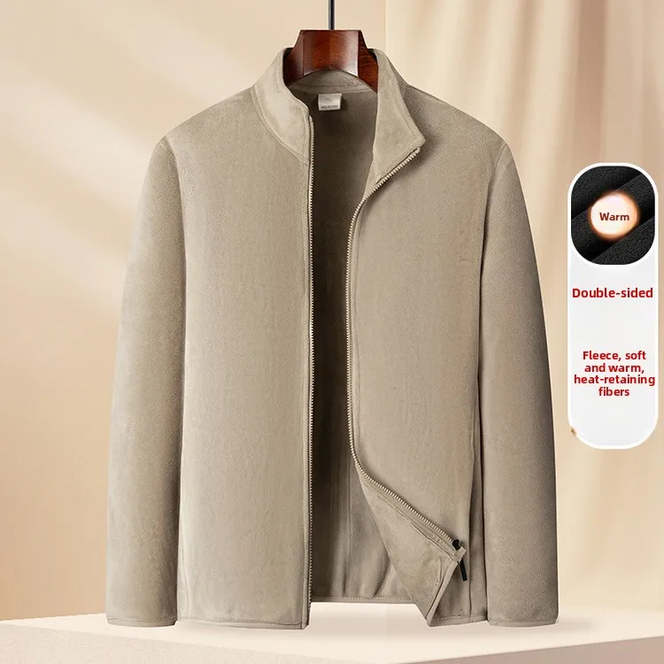 

Мужская верхняя одежда с воротником-стойкой на осень-зиму, теплая верхняя одежда на подкладке Fce, длинная застежка-молния без шапки в комплекте