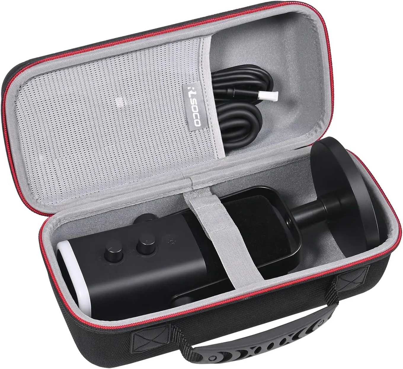 

Portable Hard Case for FIFINE USB/XLR & Rode PodMic Cardioid Dynamic Broadcast Microphone Protective Bag for FIFINE Accessories