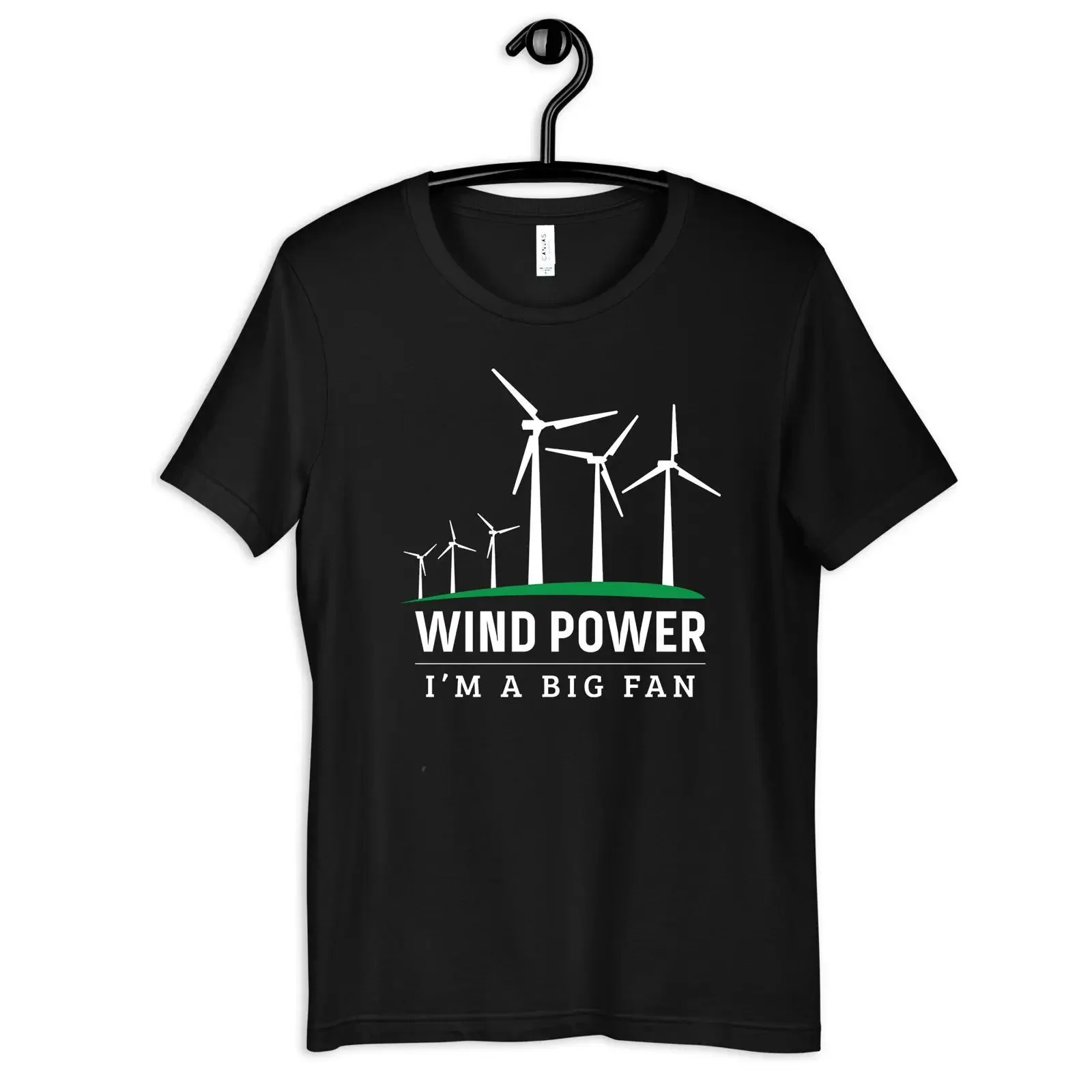Wind Power T Shirt Funny Renewable Energy Big Fan Windmills Long Sleeve SweaT vintage Washed graphic Stretched fashion