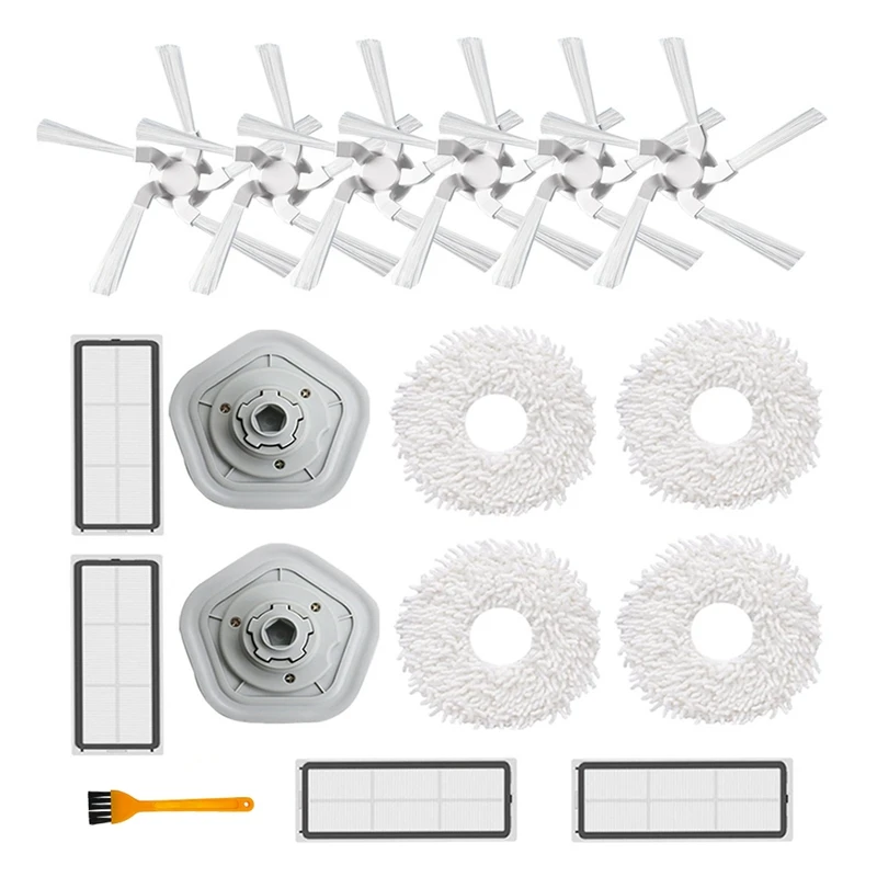 

17Pcs For Dreame W10/W10 Pro Robot Vacuum Cleaner Replacement Parts HEPA Filter Mop Cloth Side Brush Cleaning Brush