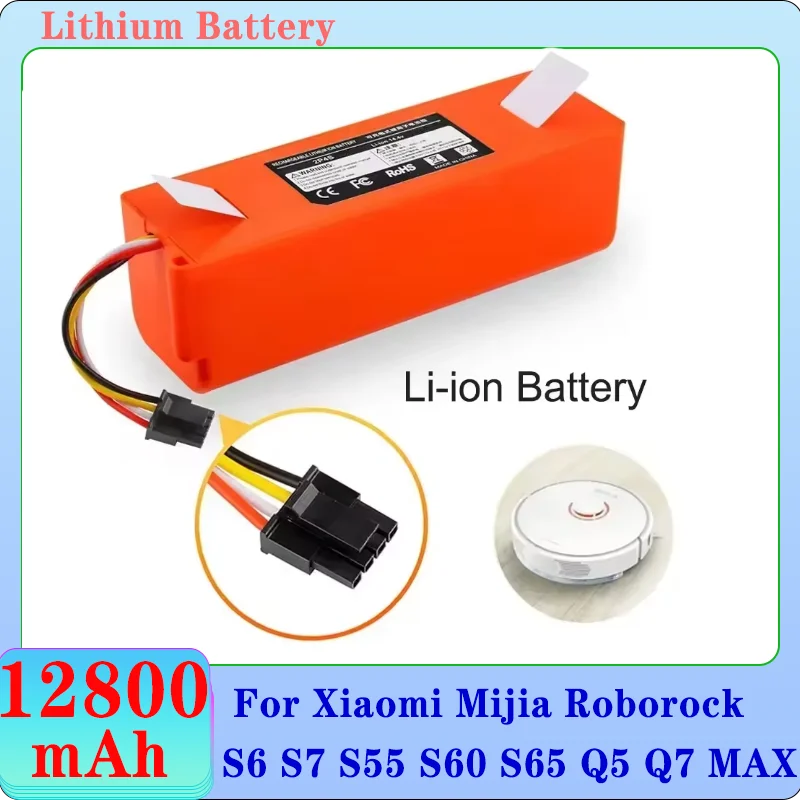 НОВЫЙ литий-ионный аккумулятор BRR-1P4S-2600D емкостью 12800 мАч для робота-пылесоса Xiaomi Roborock e352-00/s502-00/Sweep One/Xiaowa C10 E20 E35