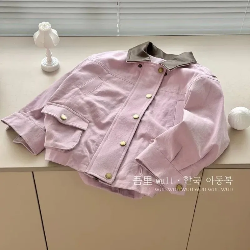 

Fashion New Style Boys' Spring Autumn Jacket Casual Coat for Children Girls' Coat 100-160cm Size Range Kids' Outerwear