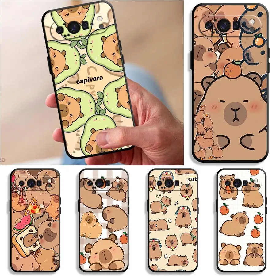 

Colorful Capybara Funda Phone Cover Case for Google Pixel 10A 6 7 8 Pro 9a 10 9 Pro XL 7a 6a 8a