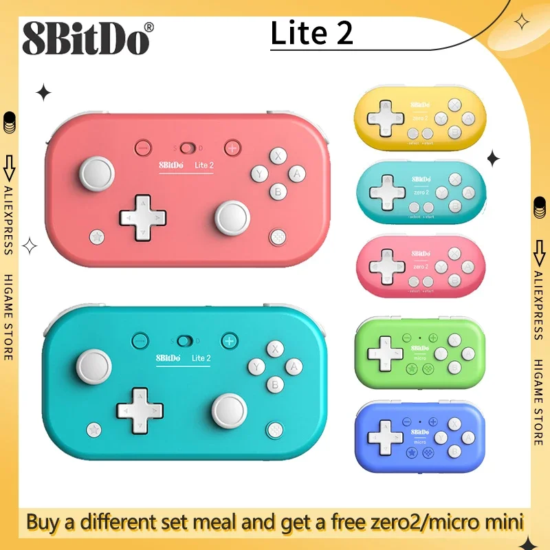 8BitDo Lite2 Bluetooth Gamepad For Switch&Switch Lite&Android&Raspberry Pi Ultra Portable Controller With 8bitdo Micro/Zero2