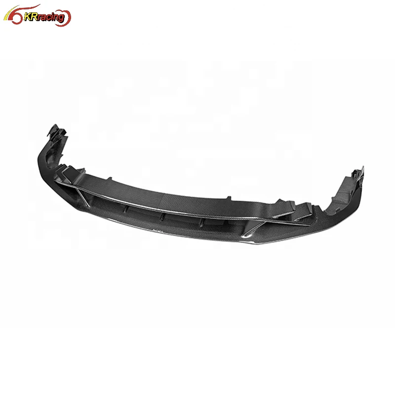 PT Style Dry Glossy Carbon Fiber Front Lip For Lambo Huracan EVO 2019-2021