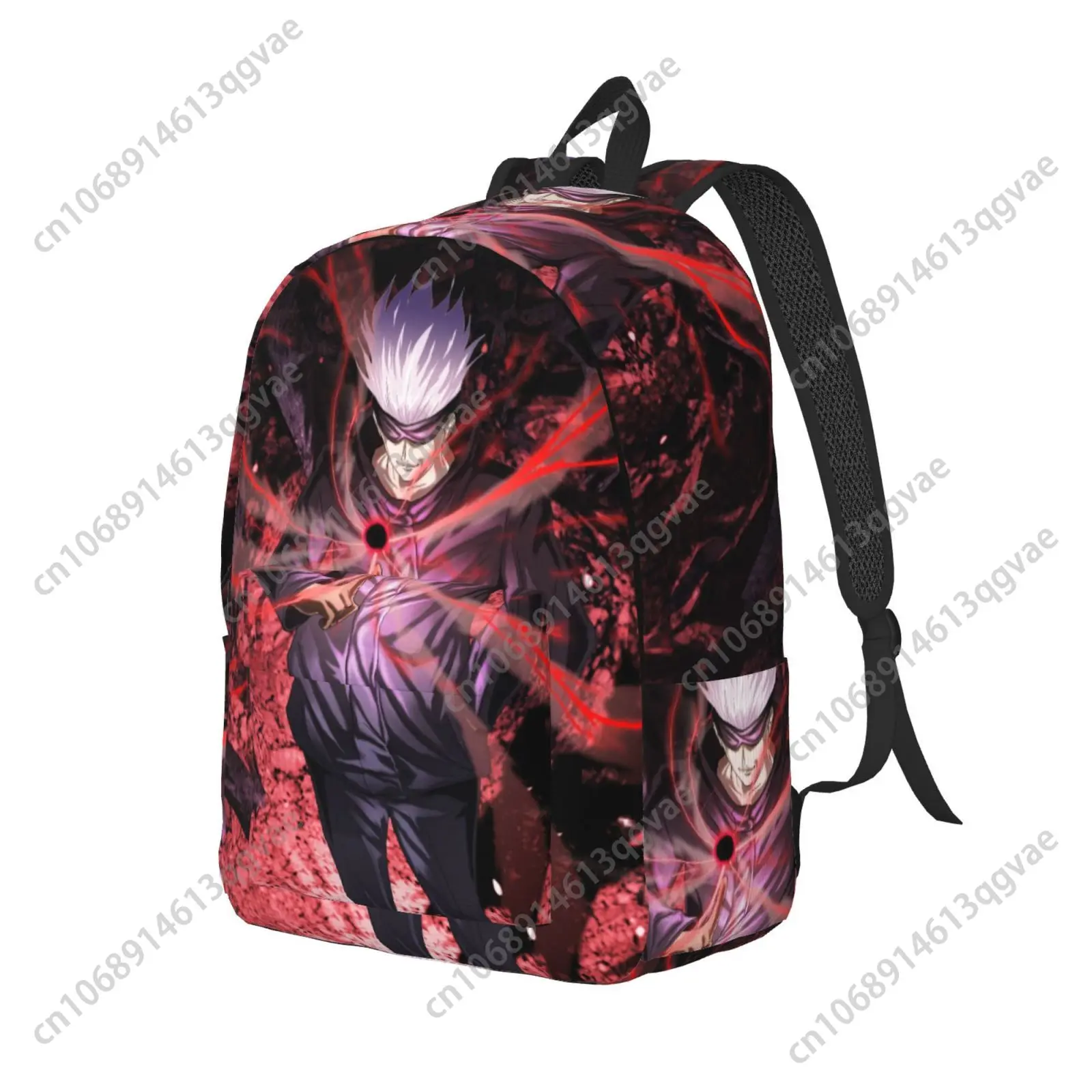 Hot Gojo Satoru Jujutsu Kaisen Custom Canvas Lightweight Backpack Fashion Durable Student Men Women Business Daypack