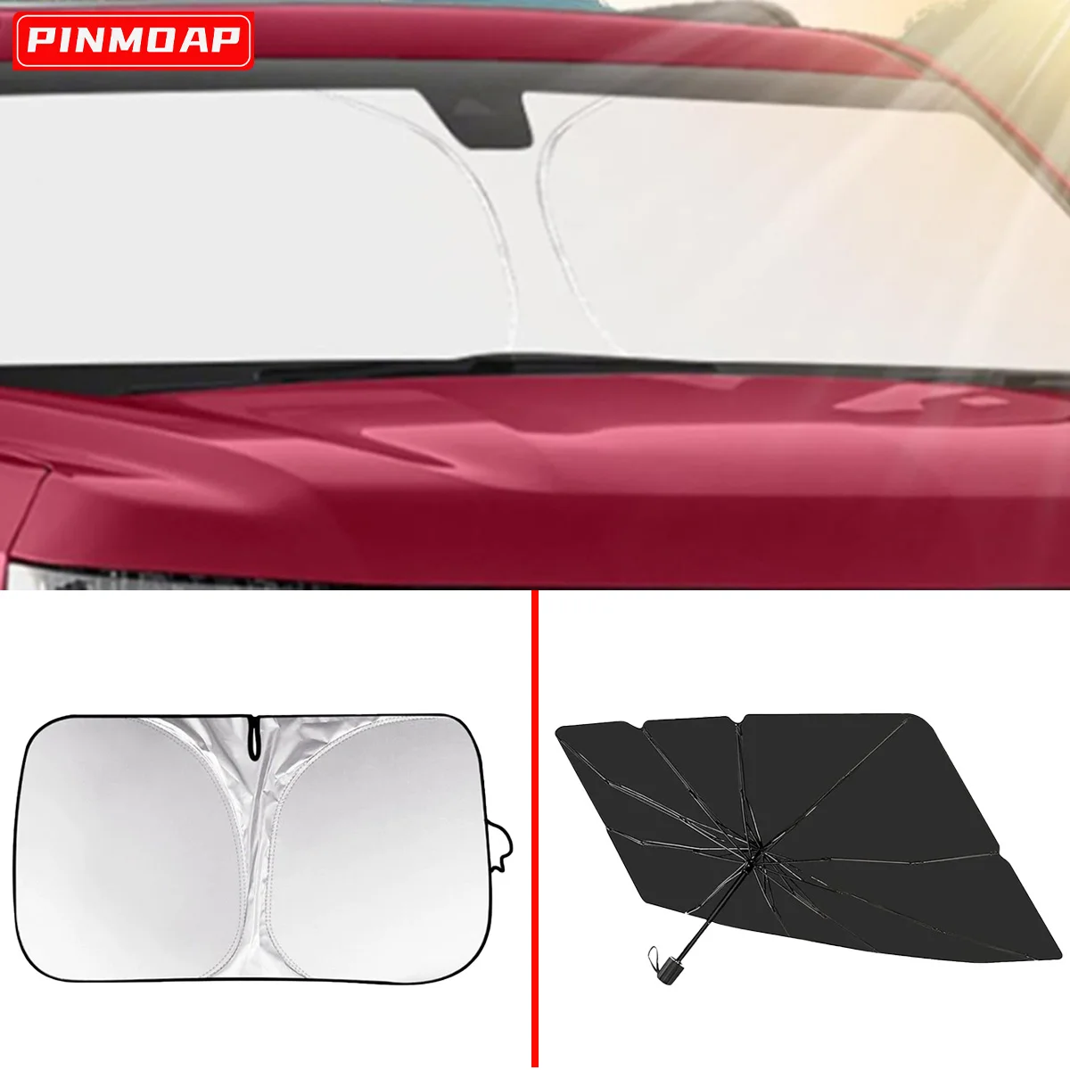 

Car Sunshade Cover Protects The Vehicle From UV Exposure And High Temperatures Car Windshield Sunshade Foldable Car Accessory