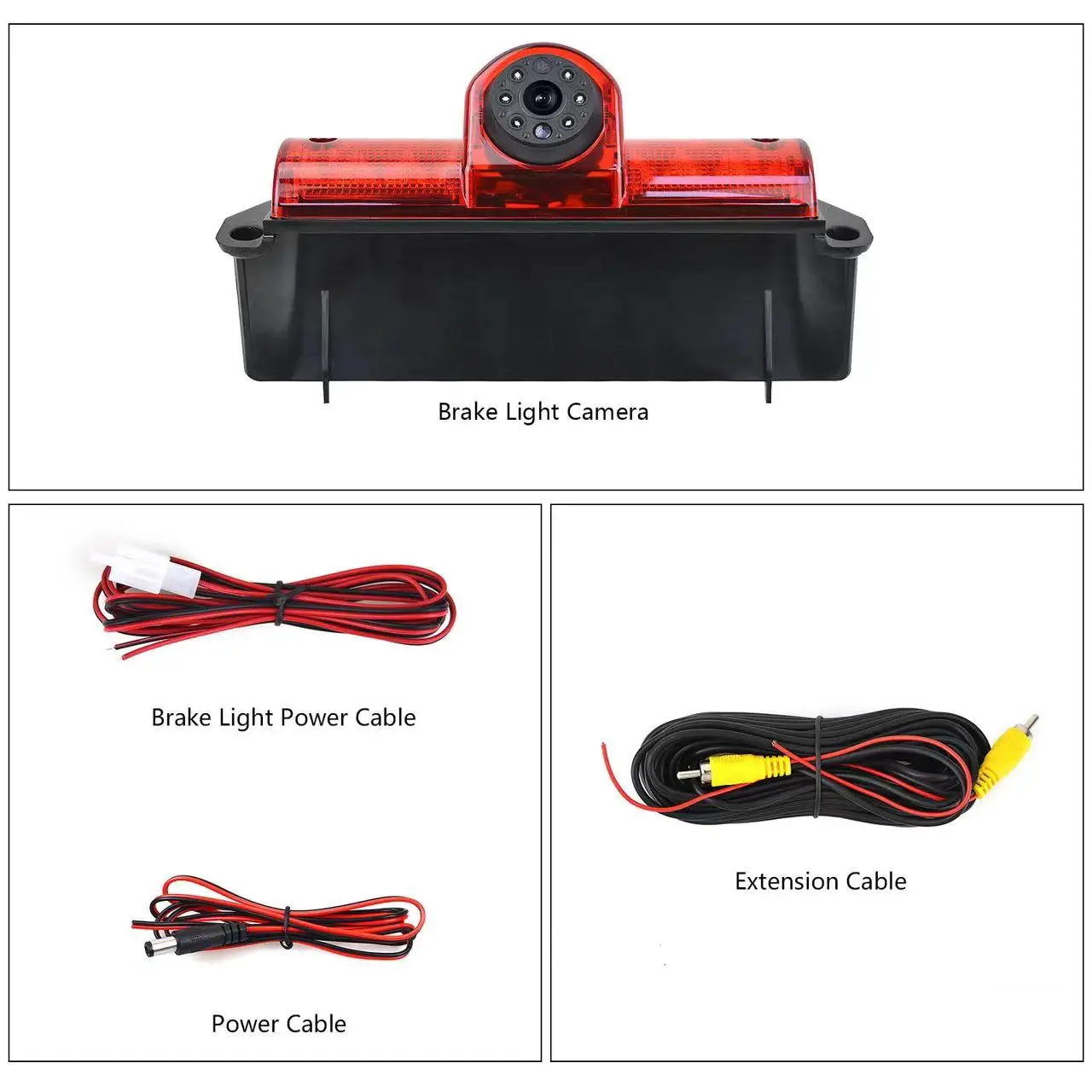 Hd car brake lights Rear view reverse camera Chevrolet GM Express optional 7-inch reverse monitor