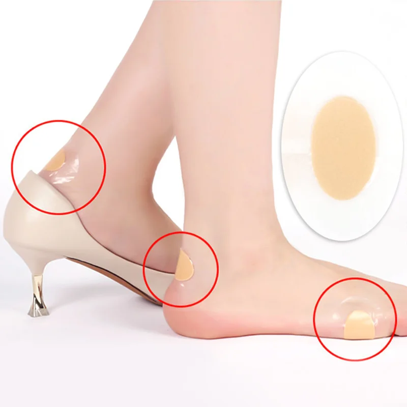 10pcs Gel Heel Protector Foot Patches Adhesive Blister Pads Heel Liner Shoes Stickers Pain Relief Plaster Foot Care Cushion Grip