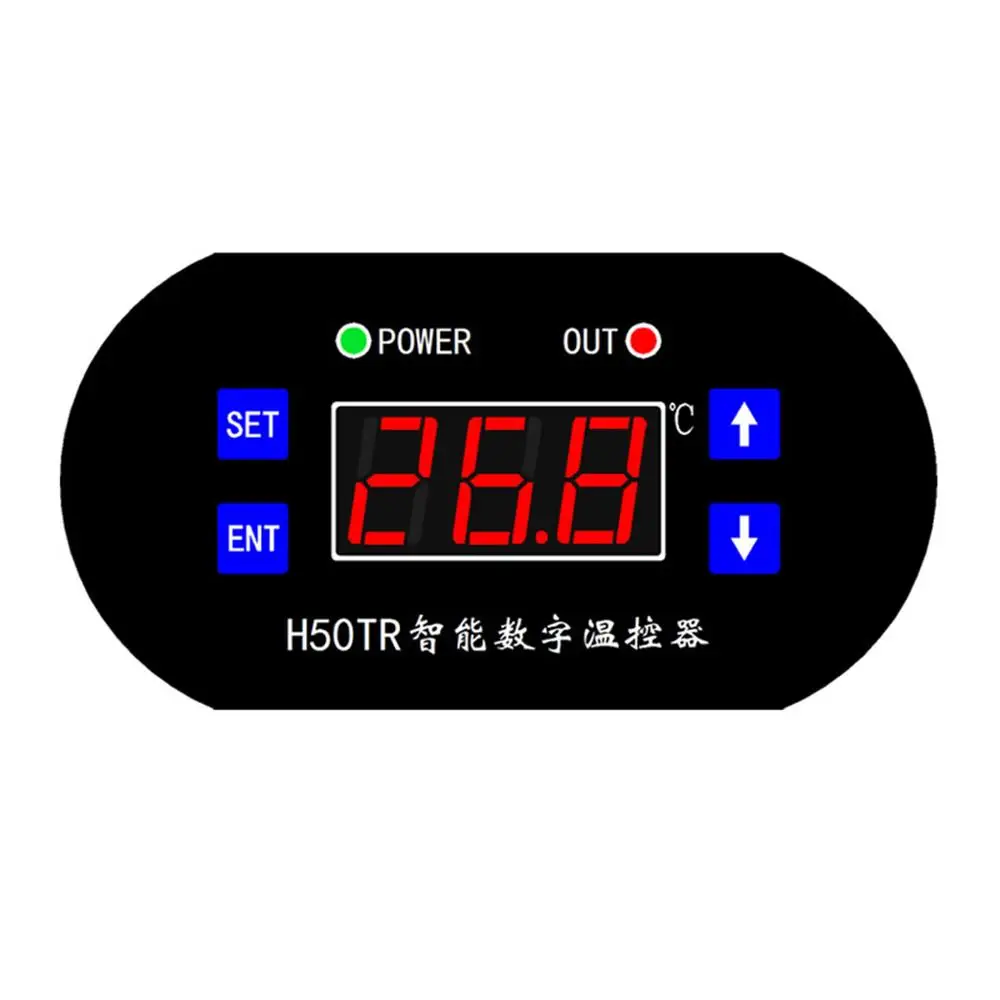 H50TR -40 ℃-300 ℃ kontroler temperatury wysokiej temperatury DC 12V 24V czujnik temperatura NTC cyfrowy wyświetlacz