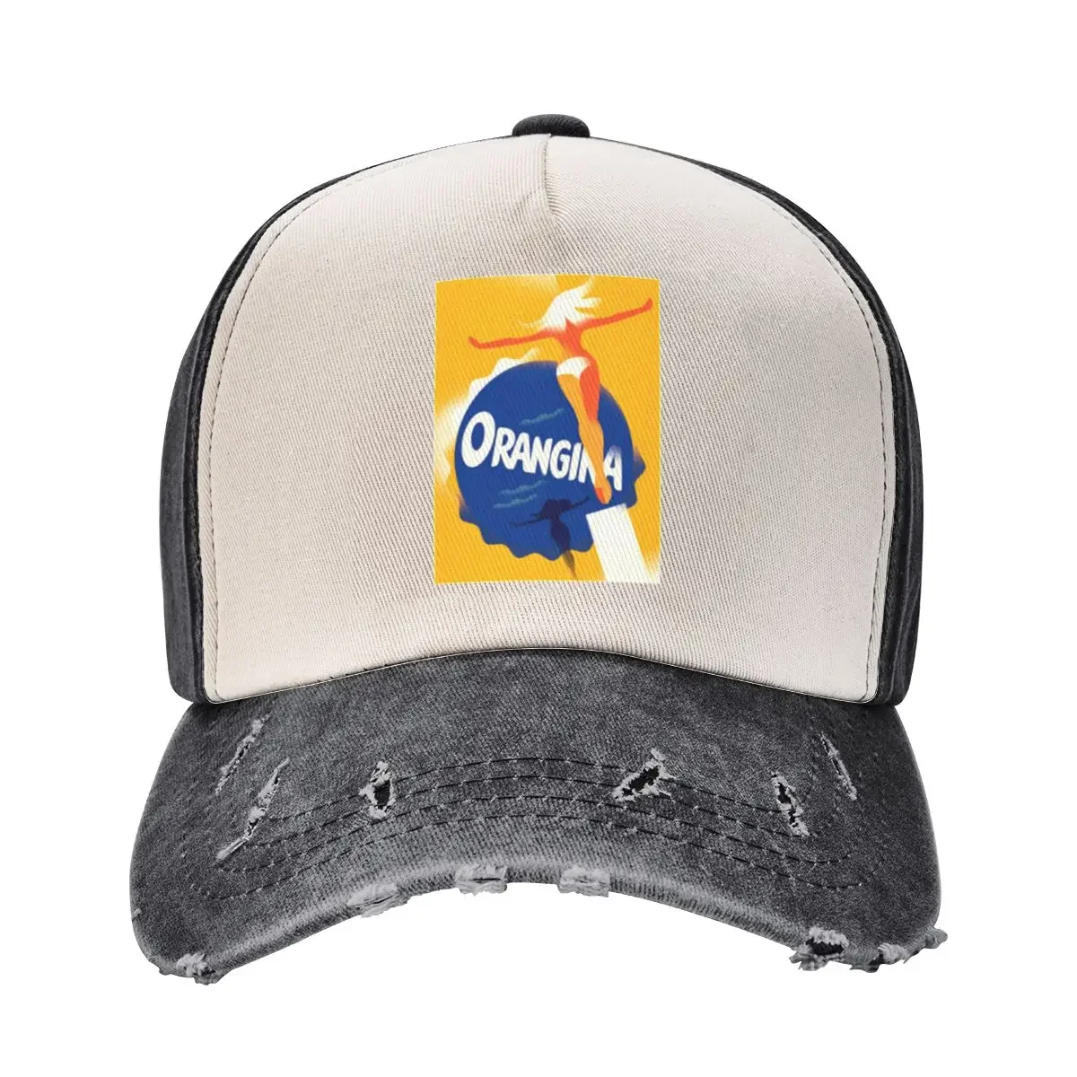 Orange Orangina Baseball Cap derby hat New Hat Woman Hats Men's