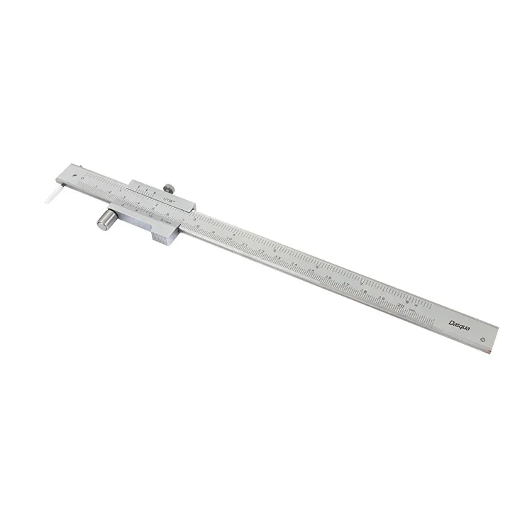 

Dasqua 0-200mm Stainless Steel Scribing Caliper 0-8'' Inch Marking Vernier Caliper 4 Usages Measuring Tool