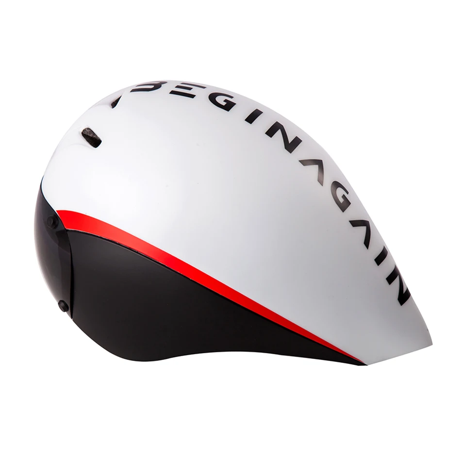 Aero Goggles Bicycle Helmet TT Triathlon Road Bike Helmets Timetrial Racing Riding Helmet With Lens Bicycle Equipment