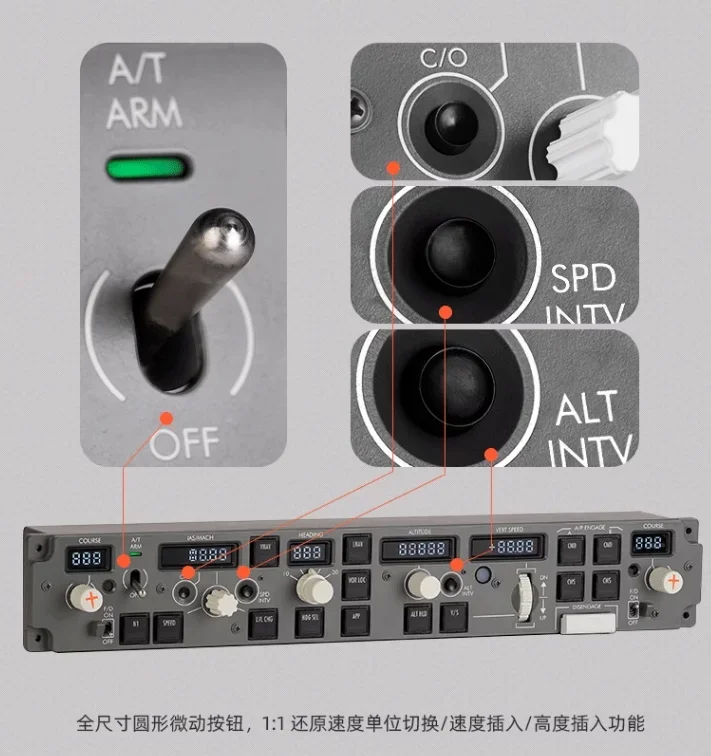 Panel 737 Simulated Flight Route Control Panel Flight Set Foot Rudder Support