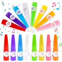 3/6/12pcs Colorful Plastic Kazoos Musical Party Favors Fun Gifts Prizes Ideal for Celebrations Music Play Events Replaceable JXB