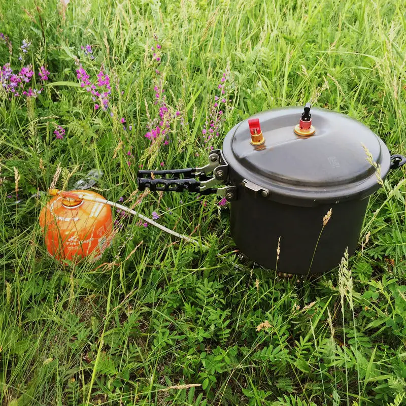 Mini Pressure cooker portable aluminum soup pot  Picnic outdoor travel hiking pan non-stick pan cooking tool gas stove cooker