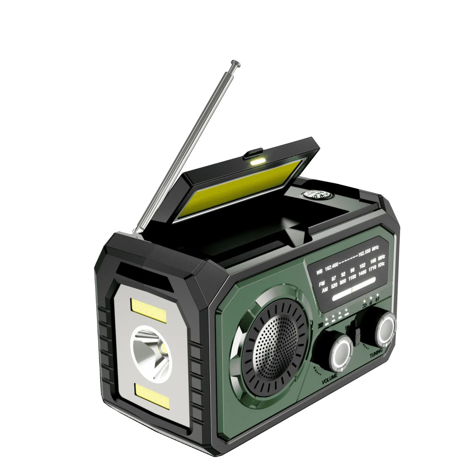 16000mAh Hand Crank Emergency Radio Wireless Hand Crank Weather Radio NOAA/AM/FM Portable Solar Radio NOAA AM FM Solar Radio
