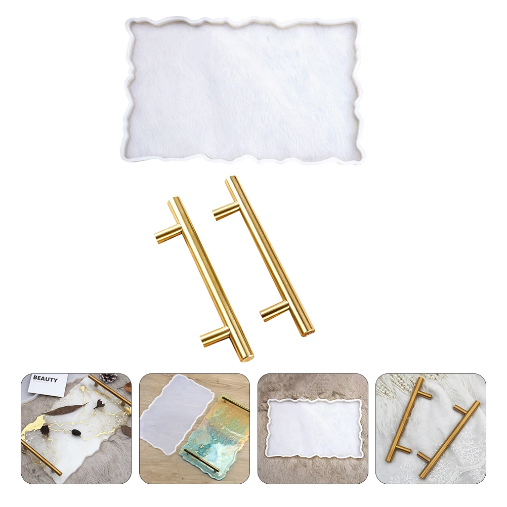 1 مجموعة مجموعة قوالب السيليكون لتقوم بها بنفسك صينية صنع سهلة Demoulding غير عصا الاكسسوارات الحرفية لوحة قالب راتنجات الايبوكسي الفن الحرفية مجوهرات