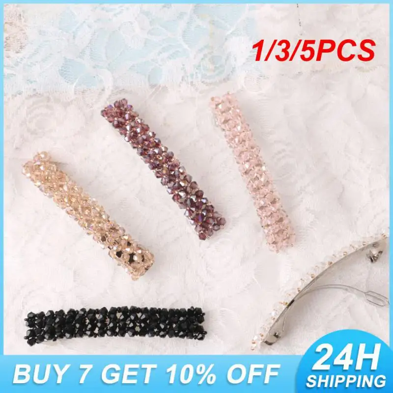 

1/3/5PCS Dazzling Women And Shiny Fancy Hair Clip Crystal Hairpin Popularity Exquisite Hair Clip Fashionable