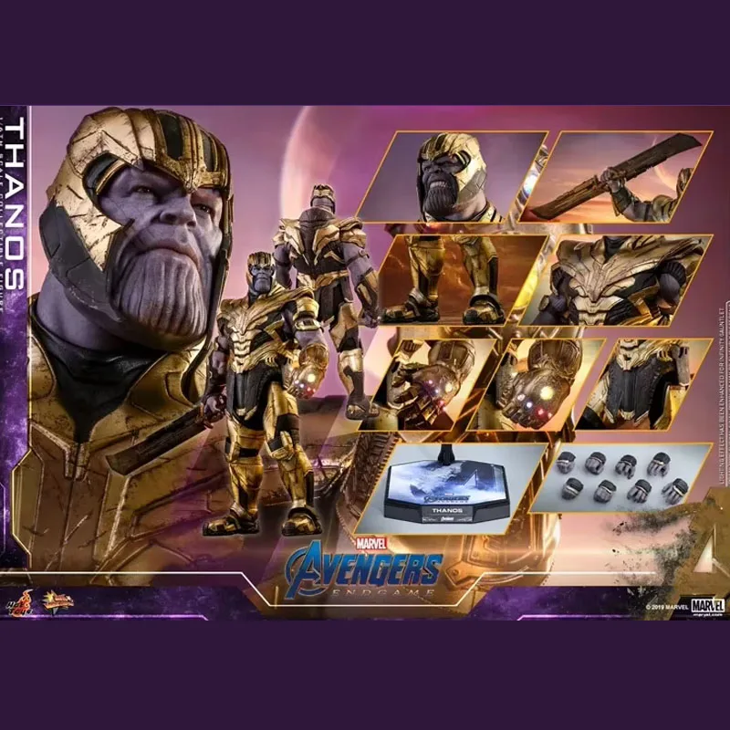 Original Hot Toys Thanos Action Figure 1/6 The Avengers 4 HT Thanos 3.0 MMS529 Anime Figure Endgame Model Toy Collection Gift