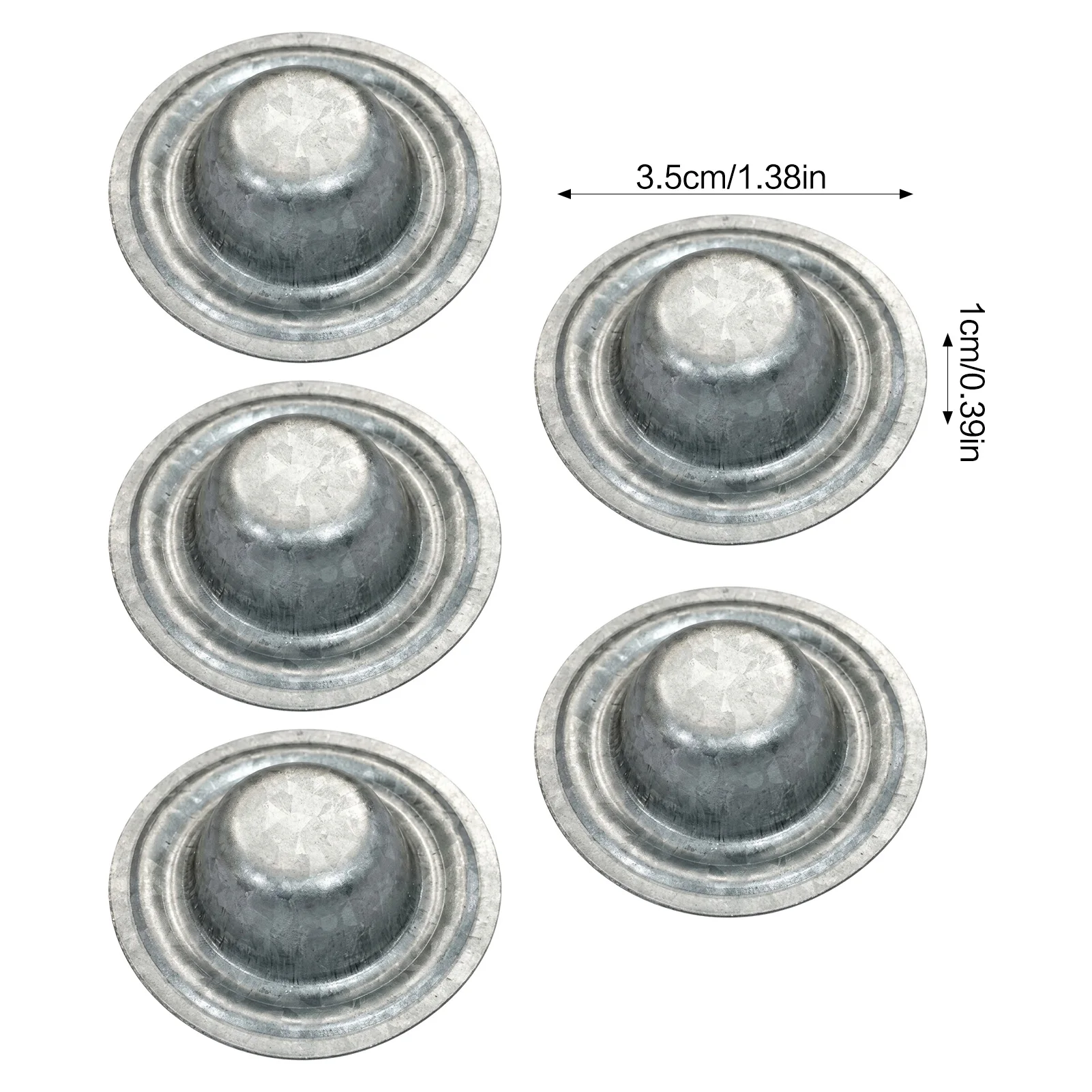 5PCS Galvalume Screw Caps Steel Covers for Metal Roof Repair Corrosion Resistant Leak Proof Roofing Fastener Seal Kit