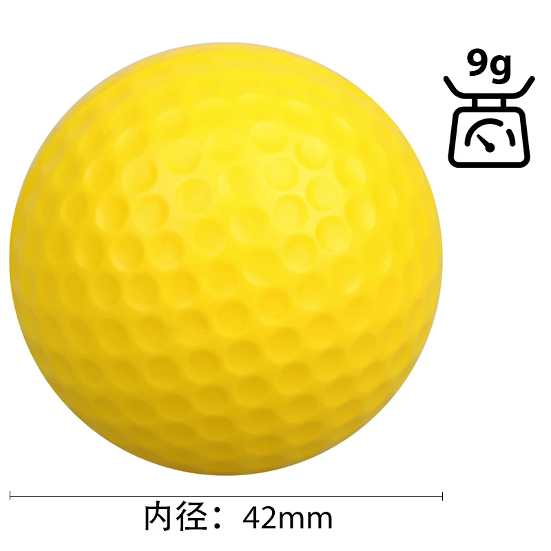 Bolas De Esponja De PU Para Prática De Golfe, Bolas Elásticas Para Treinamento Interior E Exterior, 10 PCs/Lot