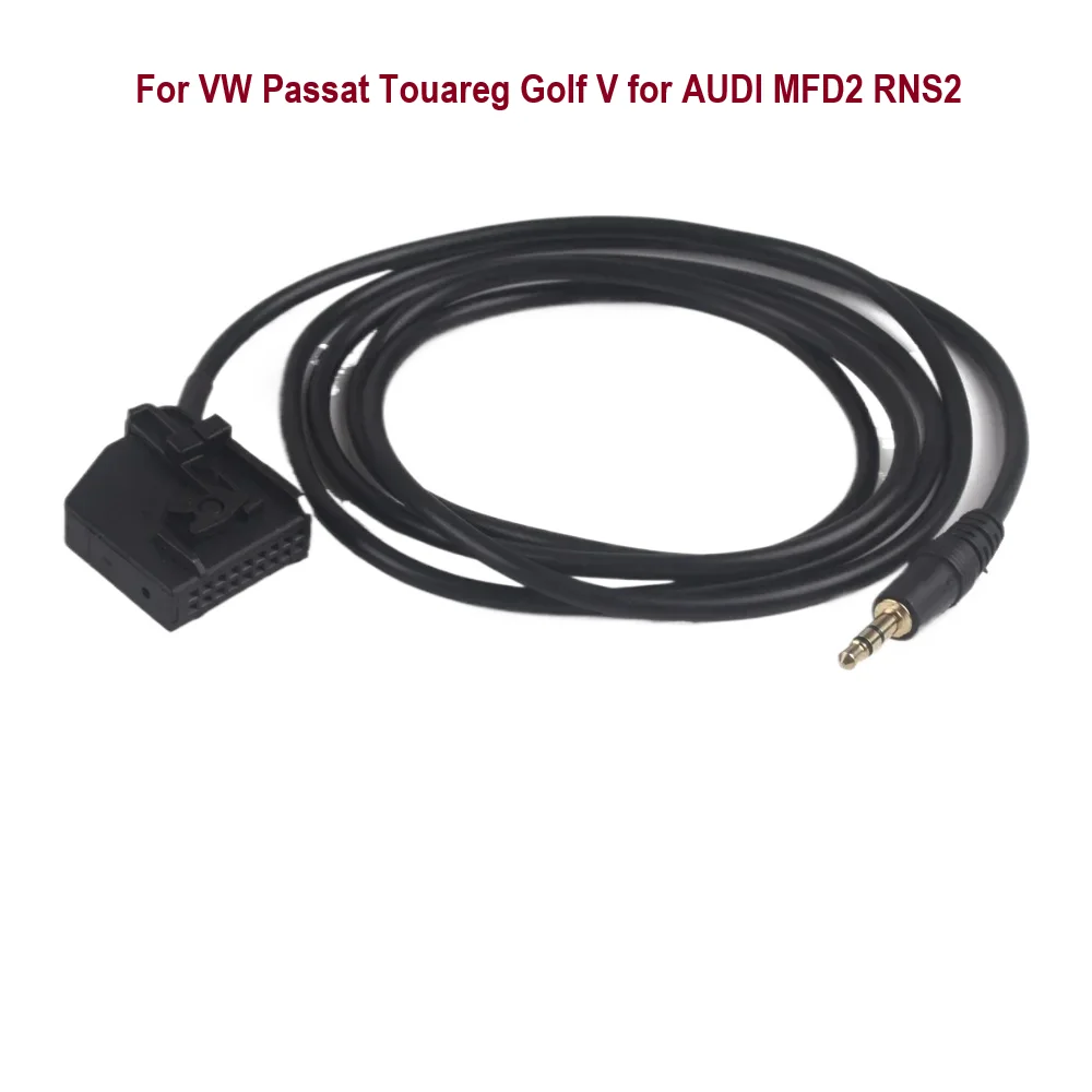 Новый Aux аудиовходной кабель 3,5 мм для VW Passat Touareg Golf V для AUDI MFD2 RNS2, автомобильные аксессуары, автозапчасти, автомобильные детали