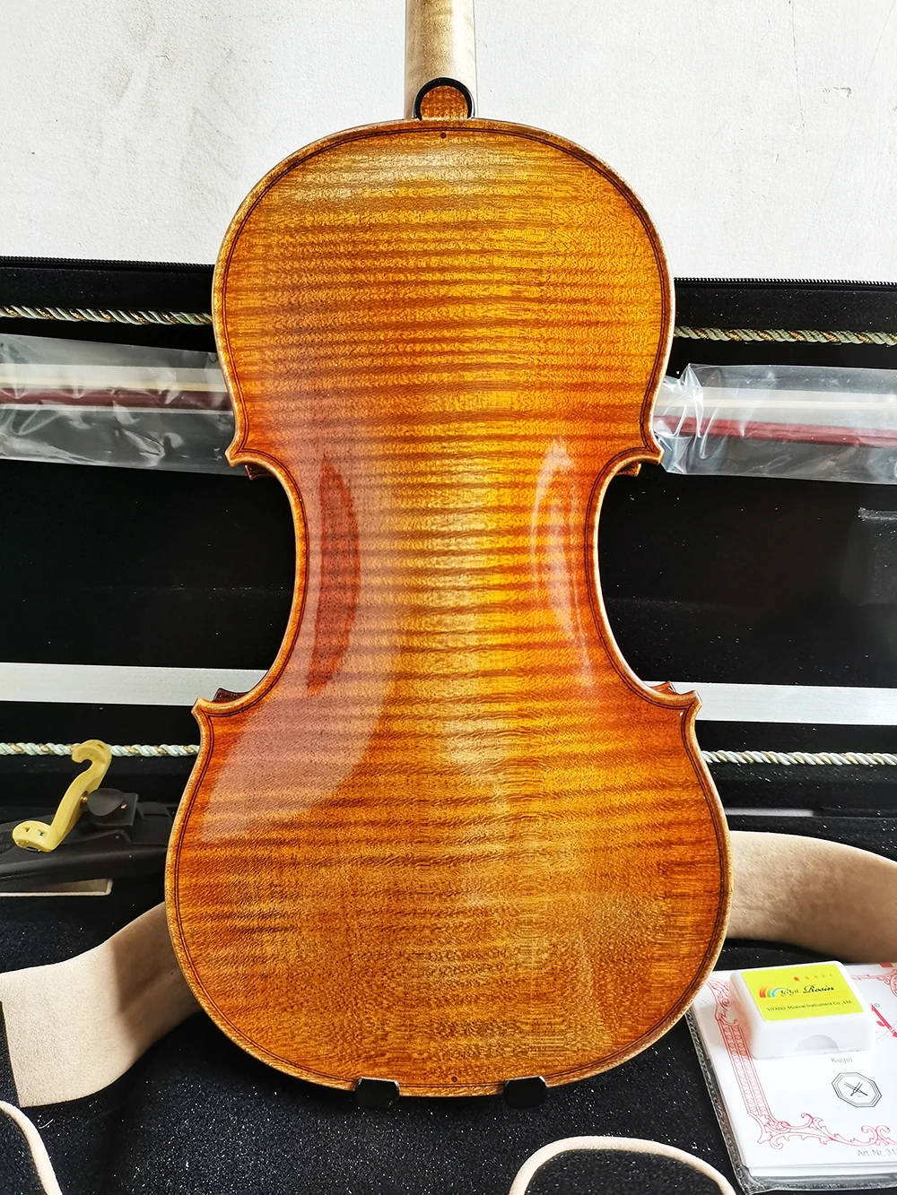 

ALL European spruce 100% Handmade Violin strong tone ！Italian retro Oil Varnish Violin 4/4 Professional Golden violino