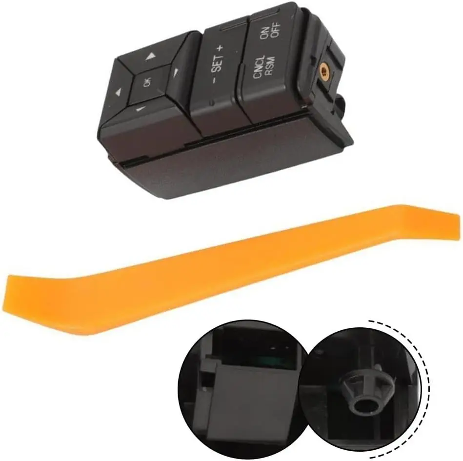 Interruptor de control de crucero del interruptor del volante BL3Z-9C888-AA SW6836 del lado izquierdo compatible con Ford F150 2011-2014