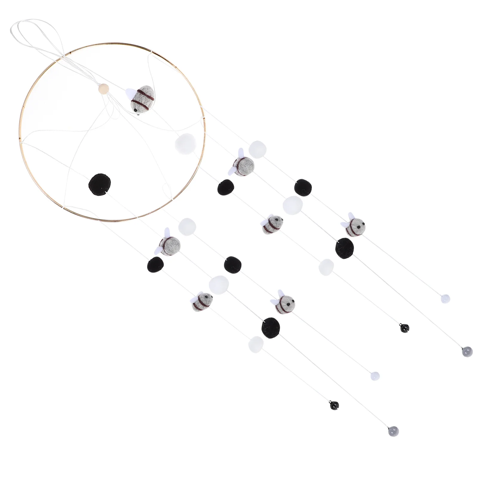 سرير الطفل المحمول النحل الرياح الرنين قلادة معلقة الحضانة الديكور غرفة الاطفال سرير الطفل معلقة حلية النحل الرياح الرنين قلادة