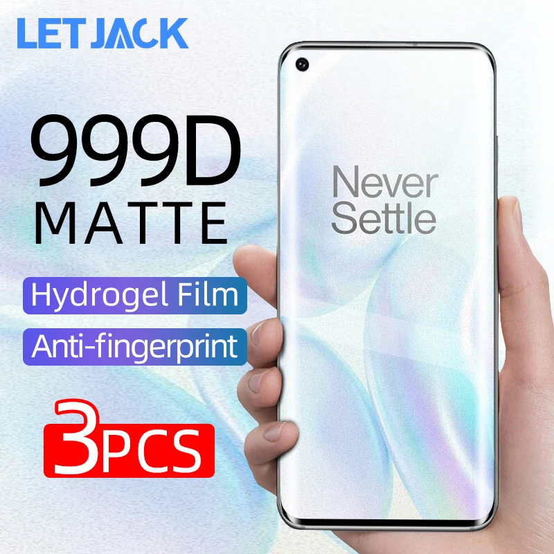 999D Anti Fingerprint Matte Soft Hydrogel Film for OnePlus Nord 3 2 2T Screen Protector for OnePlus 6 7T 9R 8 9 10 Pro Not Glass