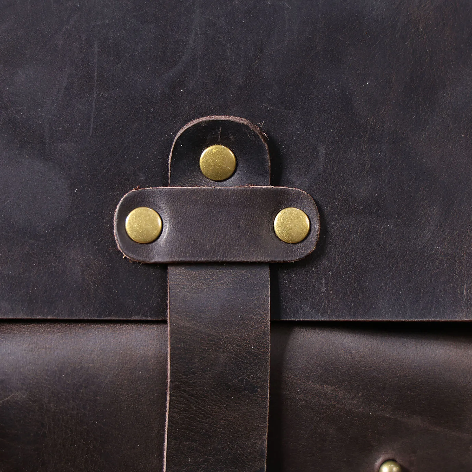 S.WORKER Vintage Echtleder Herren-Aktentasche 16" Laptop-Tasche Crazy Horse Leder Messenger-Handtasche Rindsleder Geschenkidee für Männer – Detail 19